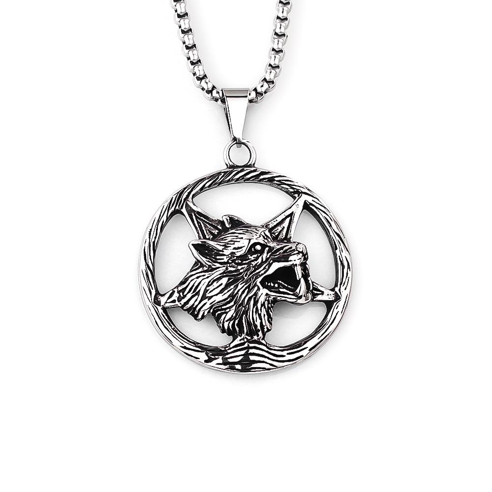 Retro Griechische Mythologie Medusa Anhänger Edelstahl Halskette