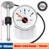 0~190ohms Tanks Sensor + 2"52mm Water Level Pointer Gauge With Red Backlight 100-500MM Water Level SENSOR  for Car Boat RV 9-32V
