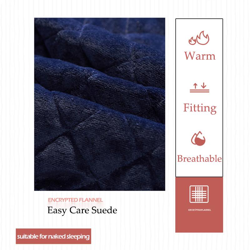 European-style Crystal Velvet Quilted Bed Skirt Single Piece Autumn Winter Thickened Lace Bedspread Bed Cover Non-slip Sheets