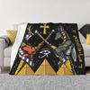 Altes Ägypten Gott Horus und Anubis Ägyptischer Pharao Decke Weiche Flanell Überwurfdecke Tagesdecke für Schlafzimmer Picknick Reisen Zuhause