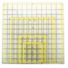 Yousheng 4Pcs Acrylic Quilting Ruler 4.5/6/9.5/12.5-Inch Square Fabric Cutting Patchwork Ruler with Clear Mark DIY Sewing Craft Projects Template