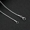 Men's Snake Bone Chain Necklace, 60cm, Stainless Steel, Retro Black Fashion, Ideal for Daily Wear
