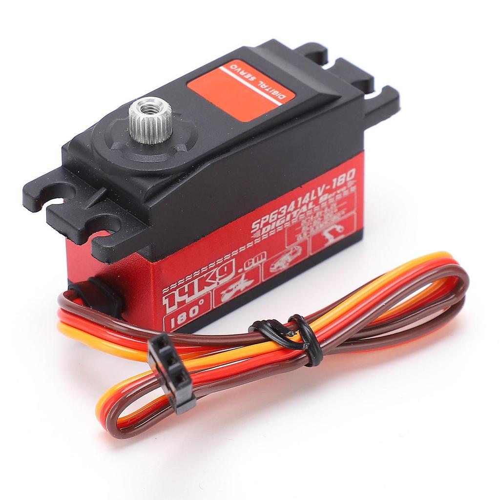Aluminum Alloy Gear Servo SPG3414LV 14KG Durable High Torque Metal Gear Servo for 1:10 Remote Control Drift Car Metal Gear Servofor1:10RC Car