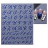 Yousheng English Letter Nail Art Stickers Self-adhesive DIY Alphabet Manicure Decoration Decals Women Nail Accessories for Home