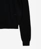 ZIOSONGZIO Silk Blend Whole Garment Turtleneck Black Zi2Kt201Bk
