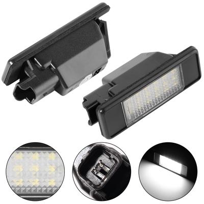 Per Peugeot 207 307 308 3008 407 508 Per Citroen C3 C4 C5 Gruppo lampada luci targa posteriori a LED bianche