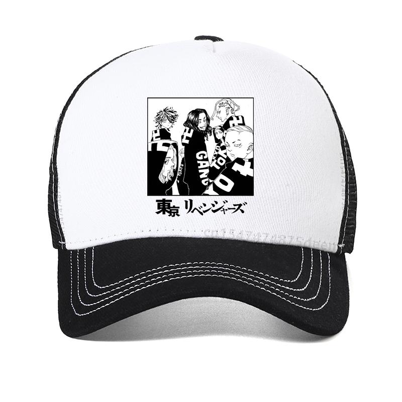 Hot Japanese Anime Tokyo Revengers Men hat Chifuyu Matsuno Graphic baseball cap Anime Unisex Summer Mesh vent caps