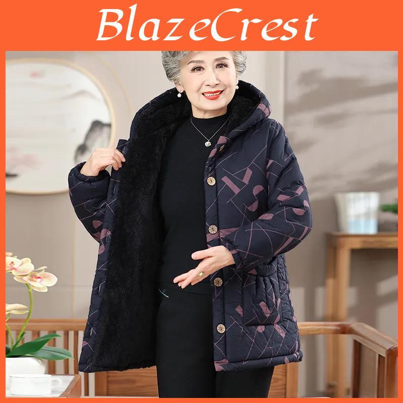 Winter Womens Warm Autumn Hooded Jacket Long Zipper Jacket Casual Slim Jacket