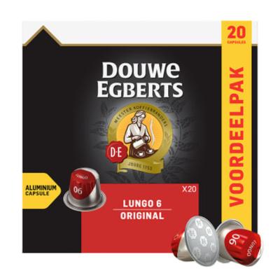 Dowie Egbert Lungo6 Originalus Suderinamas su Nespresso 20 Kapsulių
