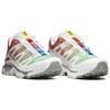 SALOMON XT-4 Green Ash-Coral Round Toe Lace-Up Shock Absorbing Non-Slip Low-Top Outdoor Functional Shoes Unisex Shoes White Red 472999