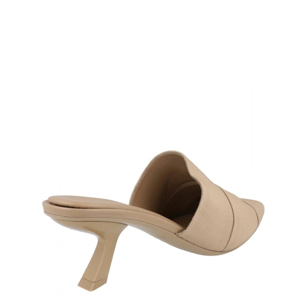 Salvatore Ferragamo Algedi 55 Leather Mules Bone