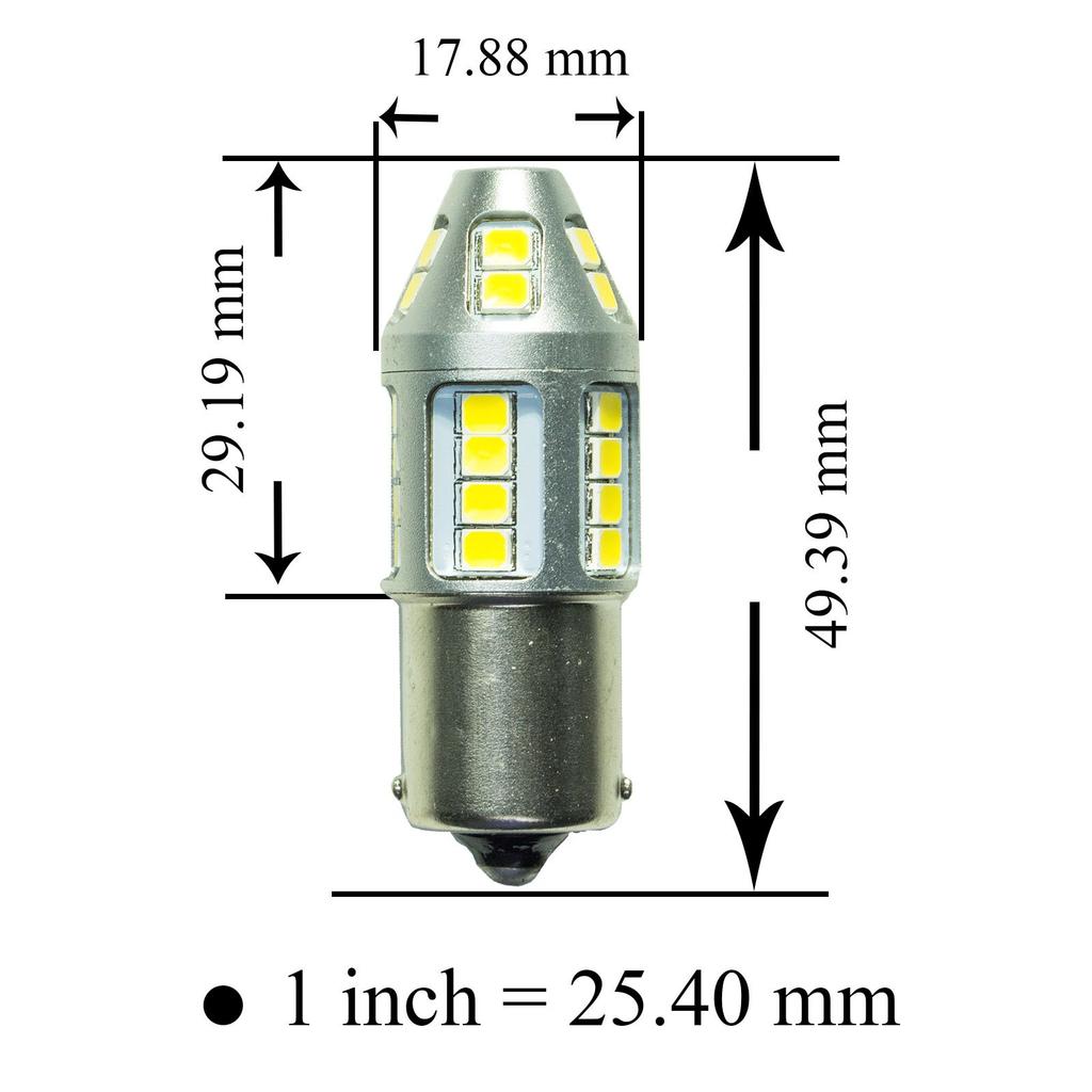 PA 1156 BA15S 30 SMD LEDs (Golden, Golden Yellow), Set of 2