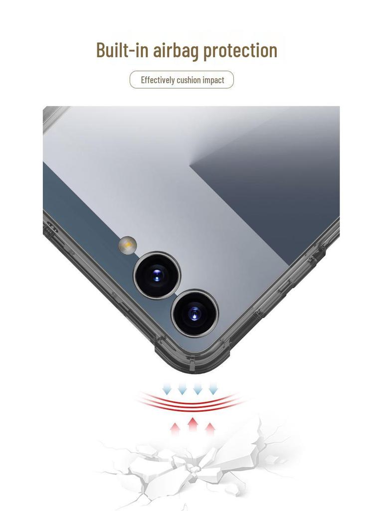 Samsung Z Flip7 Foldable Phone Case: Airbag Large Window, Creative Design, Cross-Border Compatibility