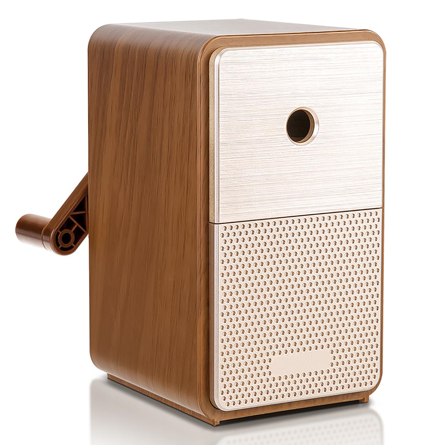 Ручная точилка для карандашей с 5 толщинами грифеля, большой контейнер для стружки, автоматическое удаление сломанного грифеля, подкладка на дне, подходит для обычных и цветных карандашей