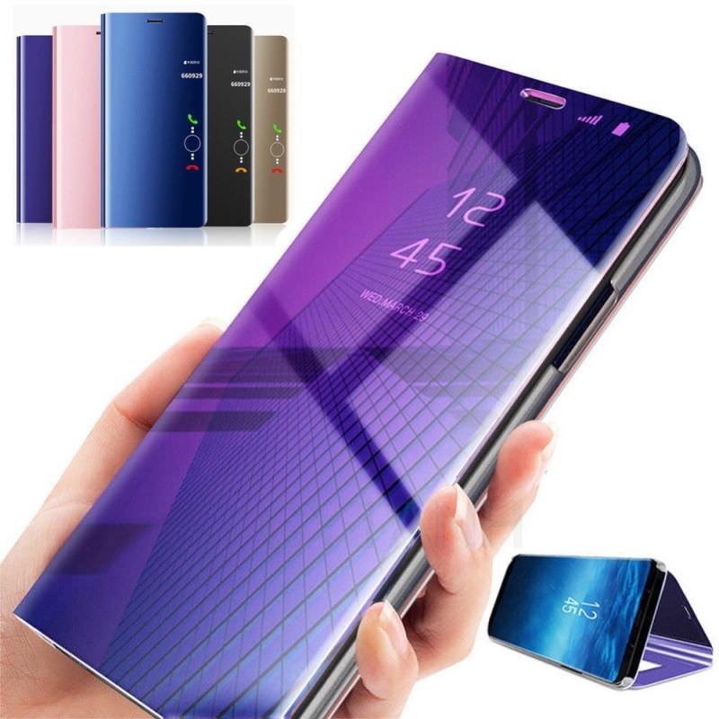 Window Case For Xiaomi Redmi Note 15 14 13 12C 14C 15C Mirror View PU Leather Flip Cover For Xiaomi Mi 17T 15T 14T POCO X7 X6