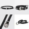 Dark Gothic Skull Accessory Belt For Women With Alloy Buckle Fashion Punk Style