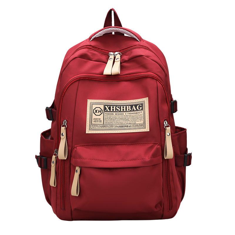 Stylish Nylon School Backpack For High School And College Students With Lightweight Design