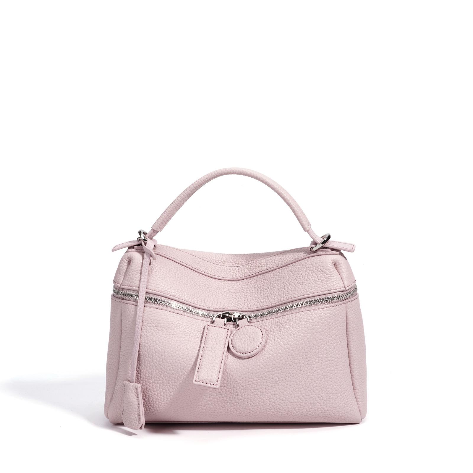Fashion Small Bag Niche Design Crossbody Bag Girl Style Candy Color Single Shoulder Leather Handbag base length 25 width 8 height 18cm