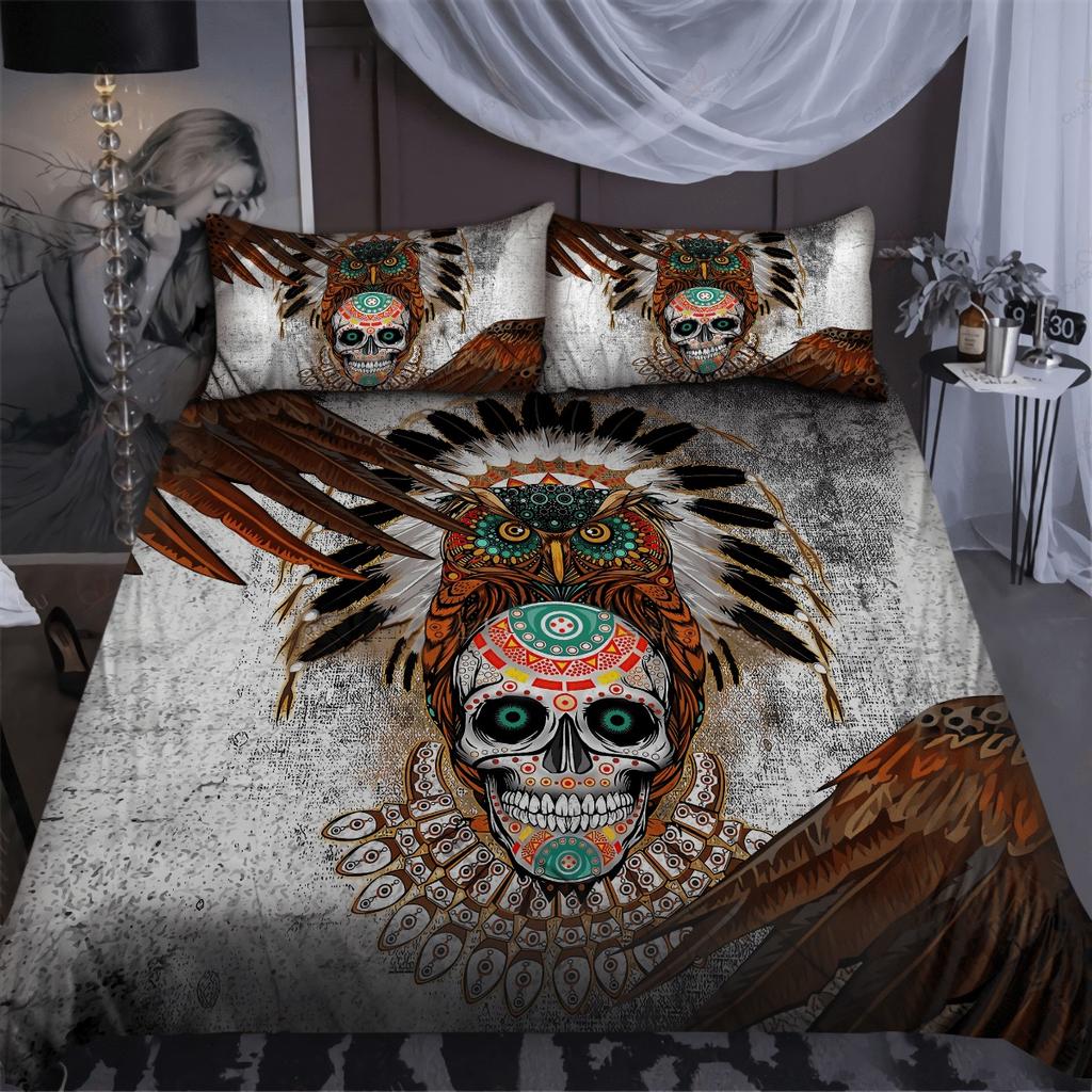 Tmarc T-Shirt Indianer Weißer Wolf Traumfänger Bettwäschebezug Anzug Kissenbezug