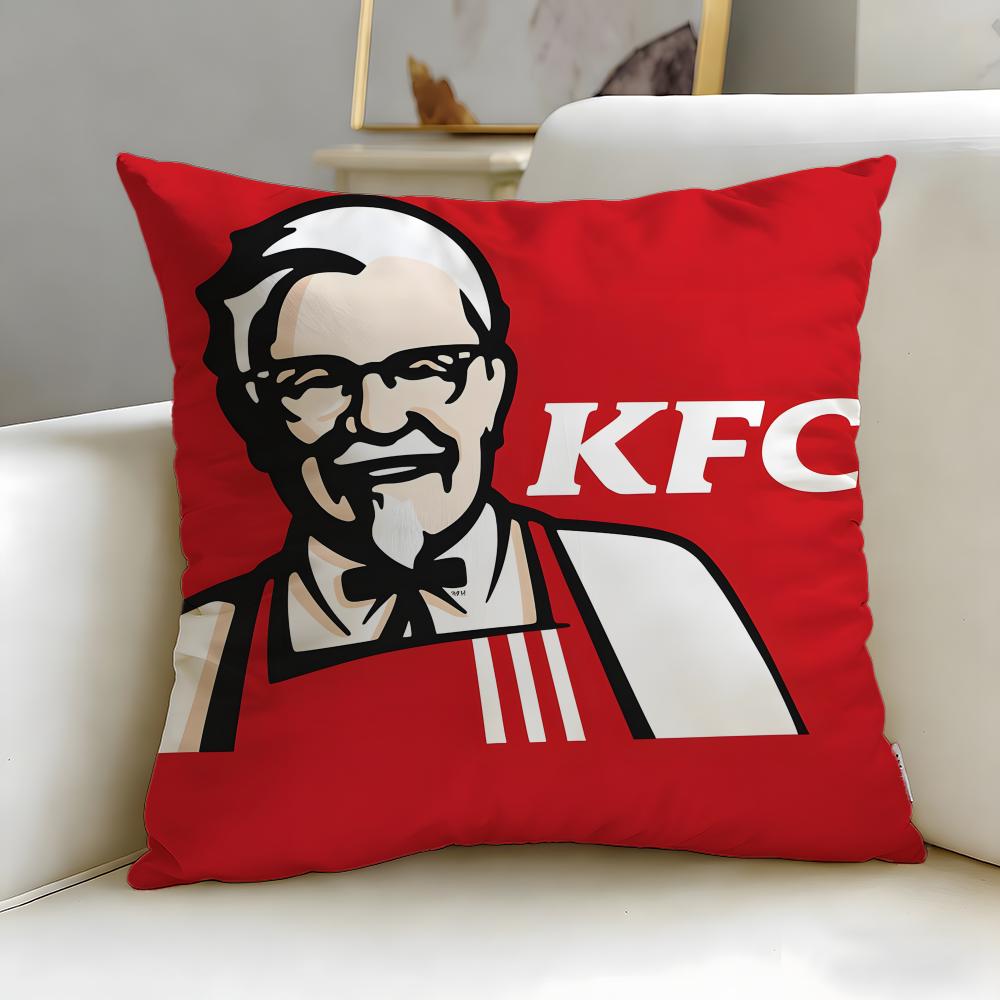 Marchio di fast food Kentucky Fried Chicken Federa Morbida Facile da Lavare Cuscino Versatile per Divano Letto Viaggio e Ufficio