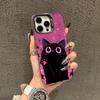 Black Cat Pattern Phone Case Case for iPhone17 16 15 14 13 12 11 Pro/ Max/Plus Shock-proof Rear Cover Anti-fingerprint