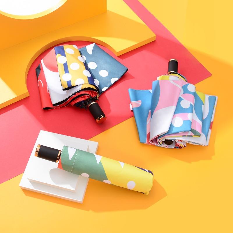 Abstract childlike illustration creative small fresh sunscreen children's umbrella brush
