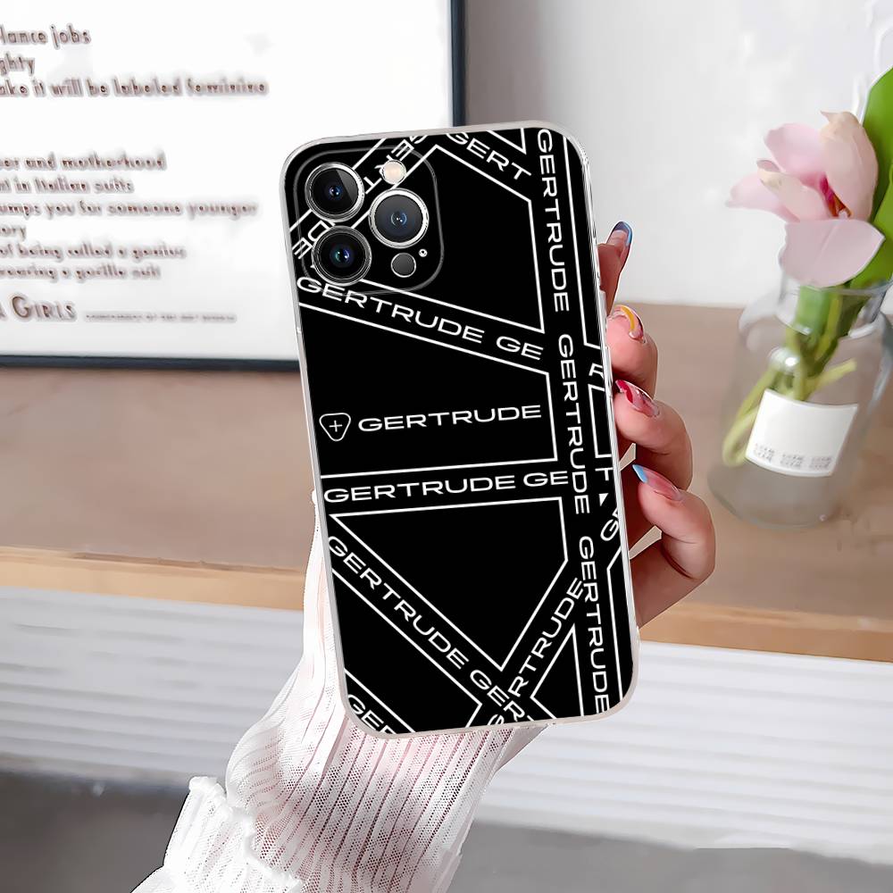 Lovely Fashion G-Gertrudes Transparent Phone Case For IPhone 17 Air 16 Pro Max 15 14 13 12 11Plus Shockproof Cover
