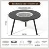 UOSUUOSU Outdoor Carbon Steel Folding Hearth Tea Table