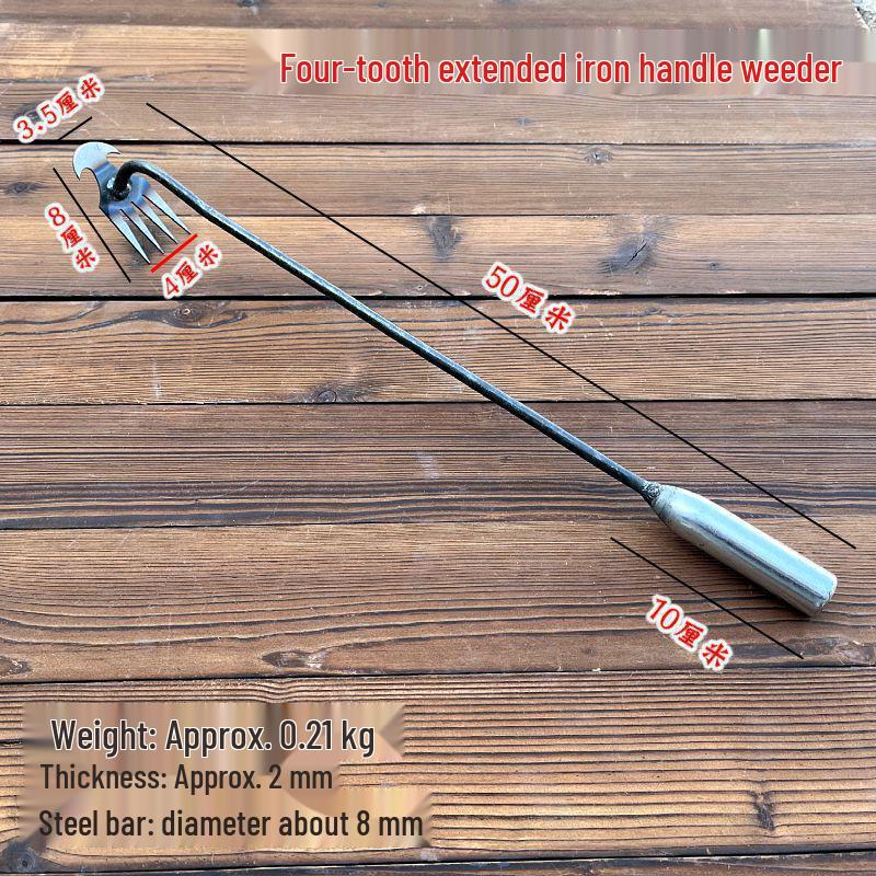 Manganese Steel Weeding Hoe: Root Remover & Soil Loosener Tool for Gardening & Farming.