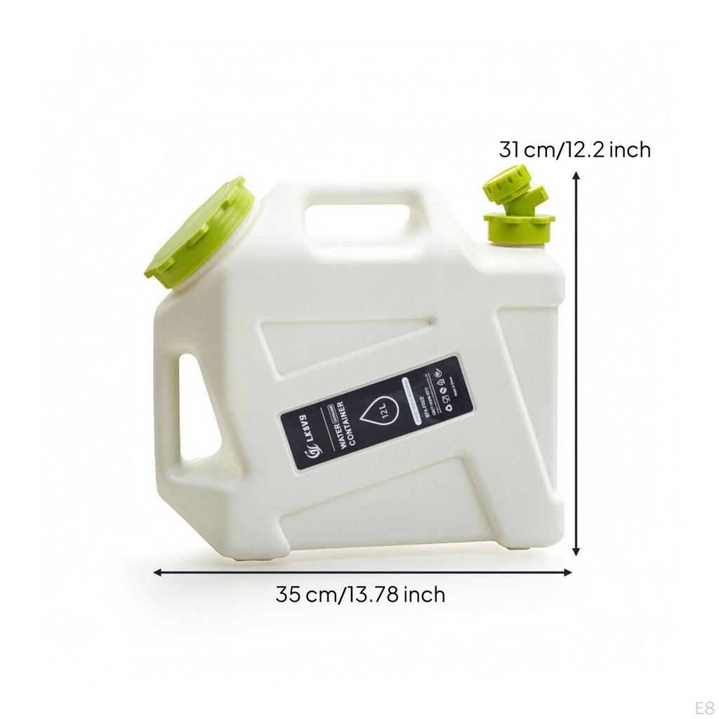 Contenant d'eau Seau de qualité alimentaire avec robinet pour campeurs, voyageurs, road trips Vert armée
