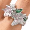 Oil Dripping Butterfly Ring Elegant Finger Jewelry Sweet Opening Finger Ring  Ladies Jewelry