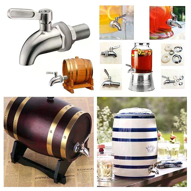 304 Stainless Steel Beverage Tap Faucet For Wine Beer Juice Drink Barrel Dispenser