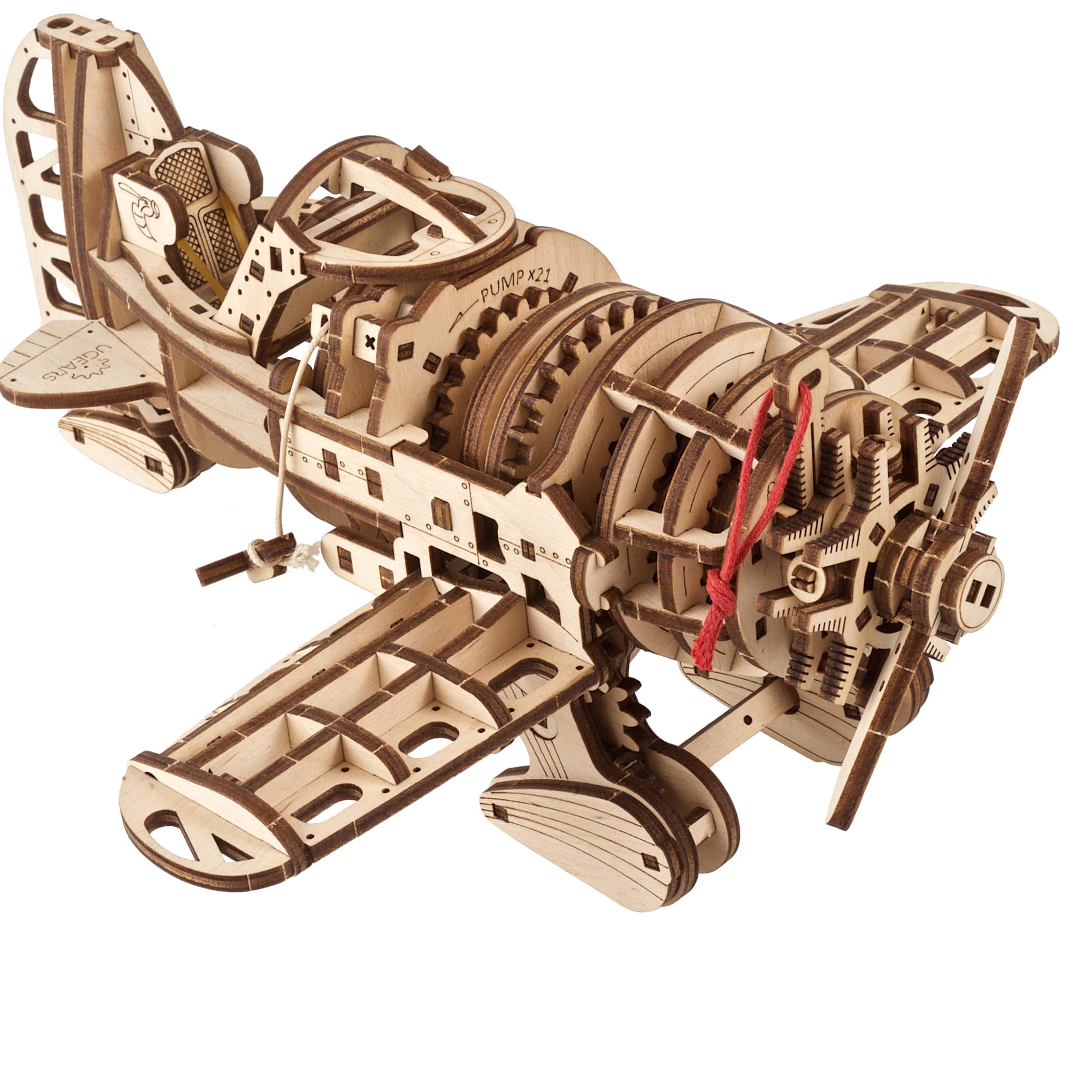 

Ugears Mad Hornet Airplane 70183 Деревянный пазл, Набор для рукоделия и моделирования, Не требует клея или инструментов, для взрослых