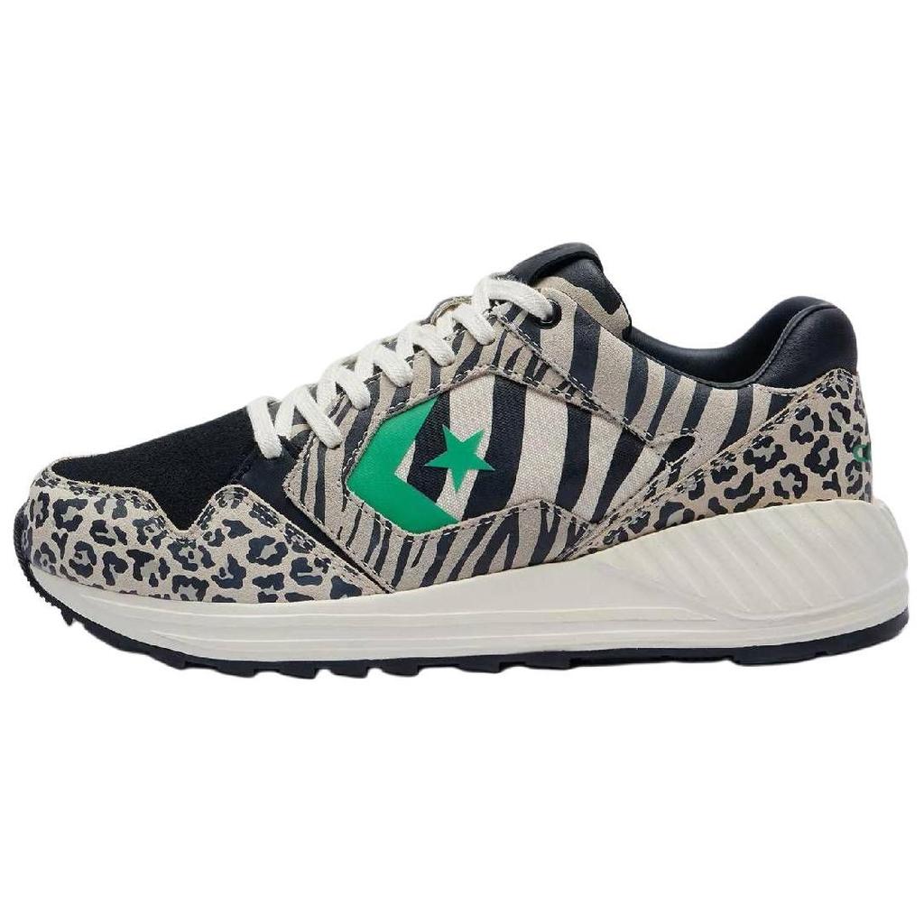 Converse Wave Trainer Leopard Unisex Sneakers Cream Black Vintage-White A14288C