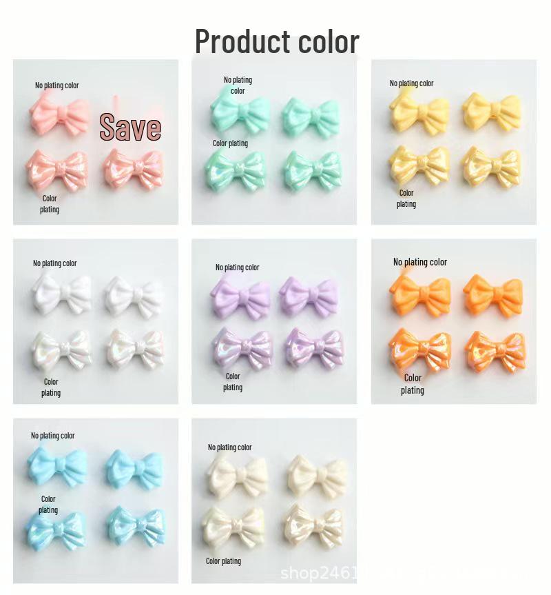 Color/Non-color Acrylic Bowknot Phone Chain & Pendant Beads