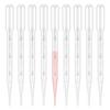 100PCS 3/5ML Practical Transparent Pipettes Disposable Safe Plastic Eye Dropper Transfer Graduated Pipettes Educational Supplies