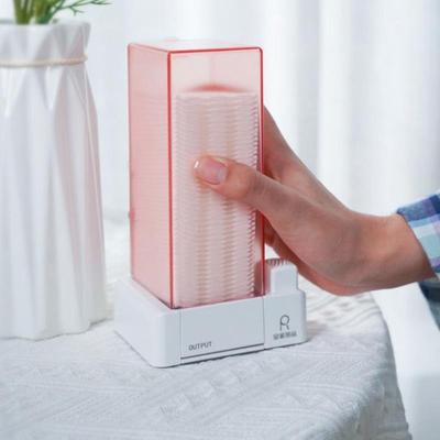 Automatische Kosmetik-Wattestäbchen-Box Drucktyp Staubdichte Make-up-Entferner Aufbewahrungsbox