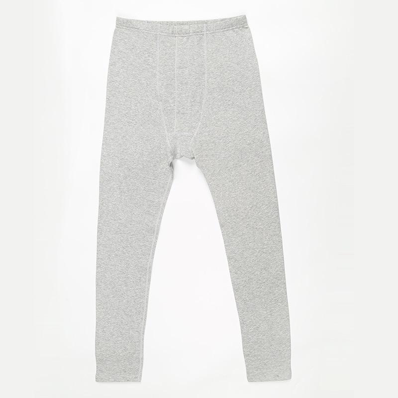 Haosangyuan Men's Thickened Silk Warm Suit: Brushed Autumn/Winter Clothes & Pants (4114)