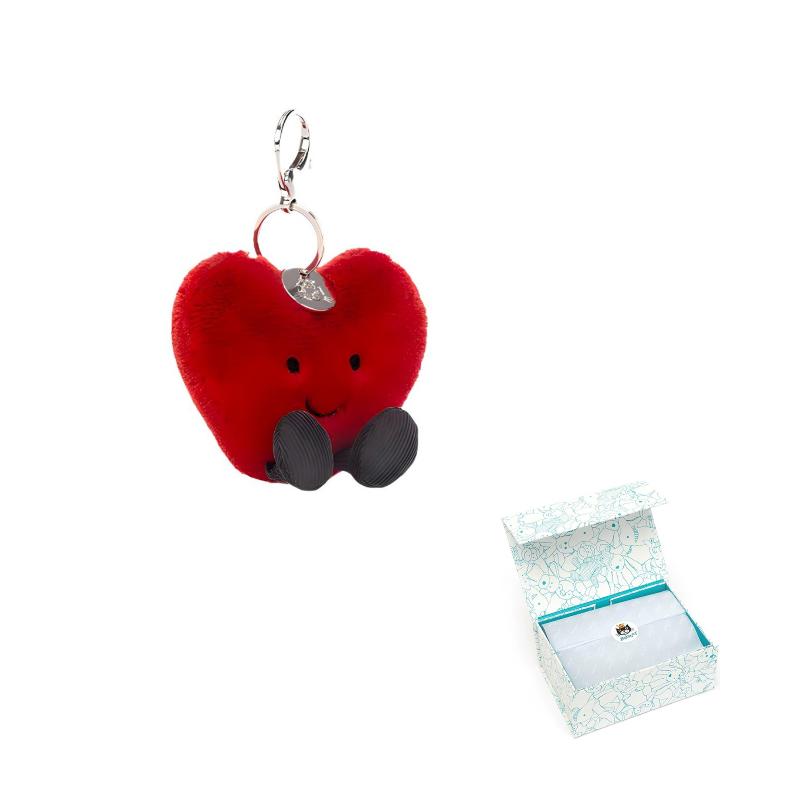 JELLYCAT Valentine's Day Collection Love Bag Charm Doll Plush Pendant 8cm Height