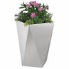 Plant Pot Silver 50 X 50 X 75 Cm Stainless Steel
