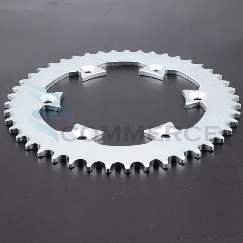 Motorcycle 428/520 Chains 43T/45T/48T Sprockets Rear Back Sprocket Cog For 150-250CC BES KAYO Dirt Pit Bike Accessories