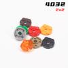 Regenbogen Schwein MOC Teile 4032 Platte Rund 2 x 2 mit Achsloch Bausteine Teile Klassische Marke DIY Montiert Teile Kinder Spielzeug