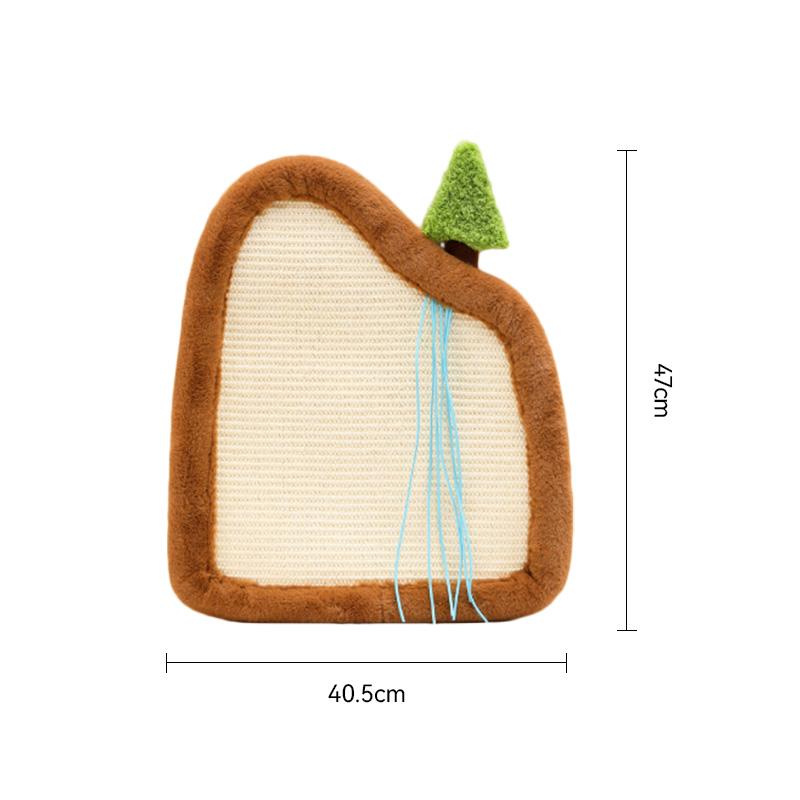 

Sisal Cat Scratch Pad Vertical Peel-Stick Sofa Protector Heavy-Duty Zero-Shedding Wall Corner Furniture Shield коричневый