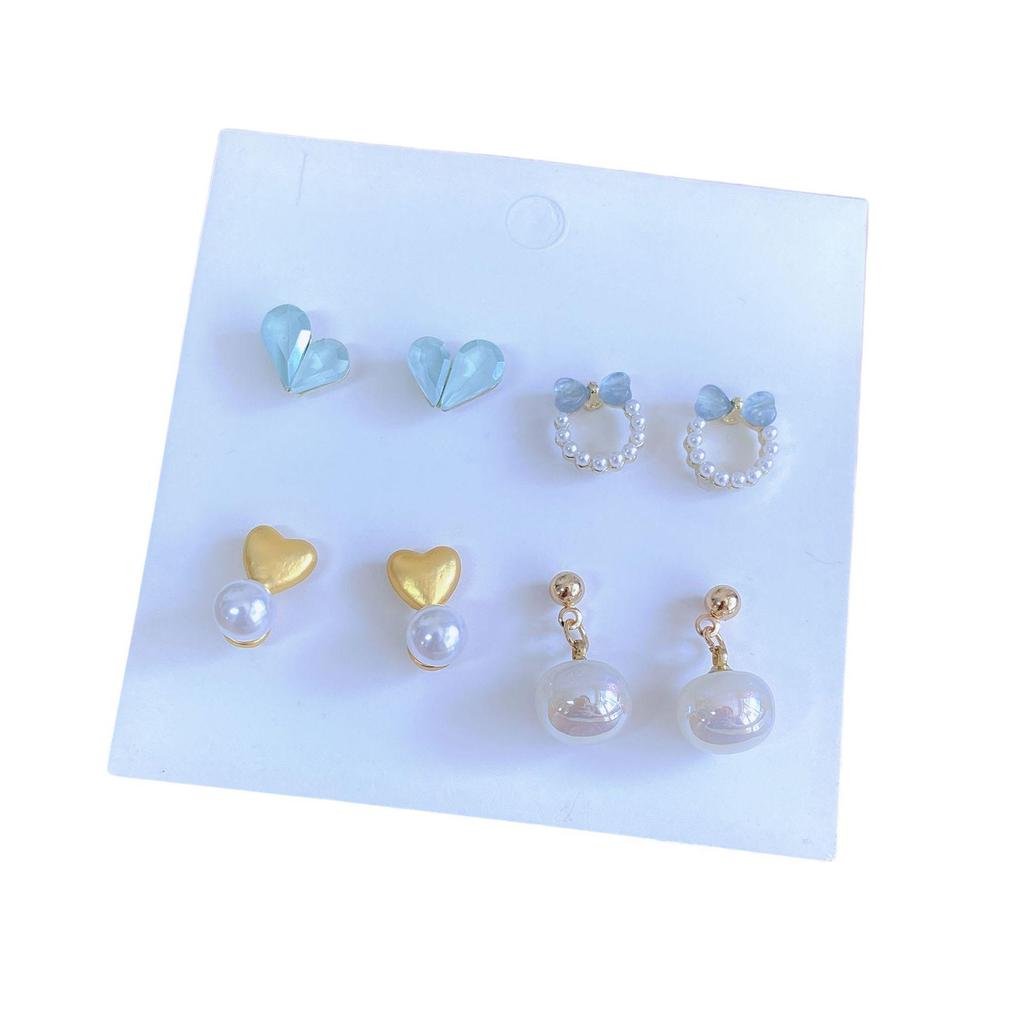 S925 Love Bow Katzenauge Stein Meerjungfrau Anhänger Ohrringe - Süß und Zart