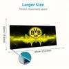 Podkładka pod mysz Borussia Dortmund, Duża mata na biurko do gier, Antypoślizgowa podkładka pod mysz XXL na laptopa i tablet, Mata do gry na mini PC ze zszywanymi krawędziami