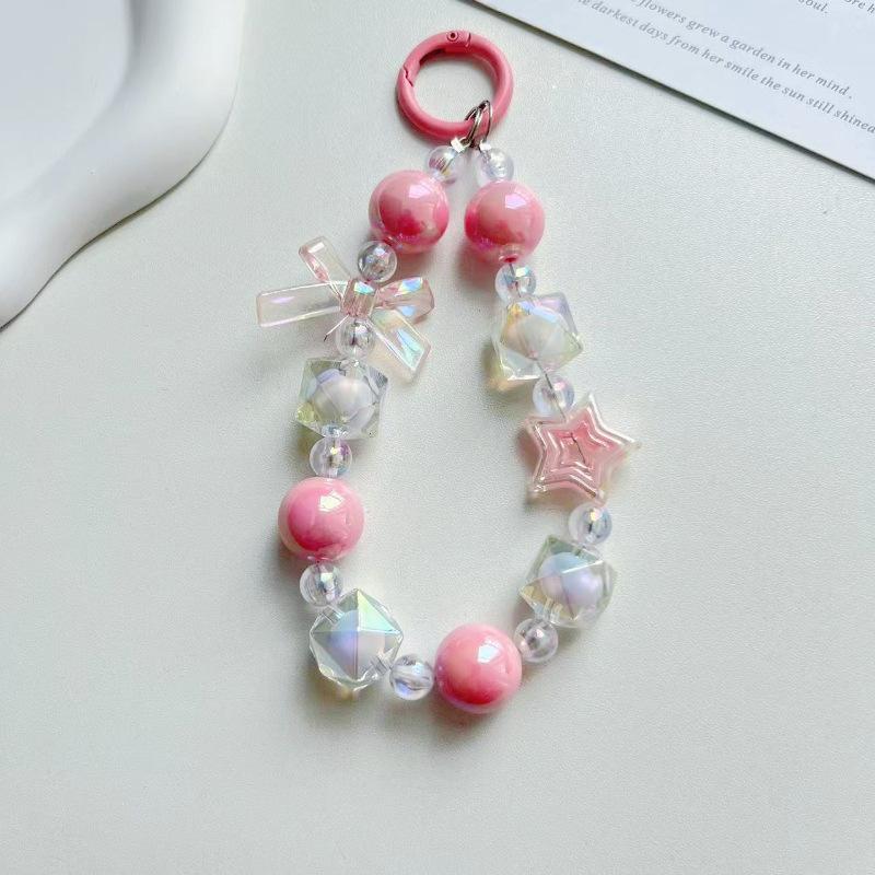 Candy Color Wrist Lanyard Keychain & Bag Charm Pendant