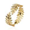 Retro Greek Roman Open Ended Leaf Shape Bracelet Armband Upper Arm Cuff Armlet Festival Bridal Bikini Dance Jewelry