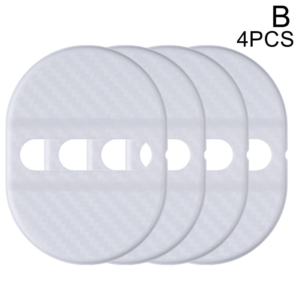 For Car Door Lock Plastic Car Door Lock Protective Cover Cushion Anti Rust Sleeve Car Accessories Styling Mouldings 4pcs