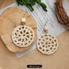 New summer bohemian retro vacation grass vine woven earrings femininity long island beach wooden earrings