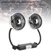 USB Car Fan Powerful 3 Speed Dual Head Gooseneck Car Cooling Fan 360 Degree Rotatable DC 5V Car